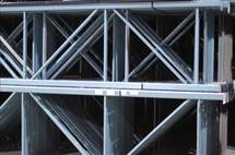 USED 44"D x 204"H Unarco "T" Bolt Uprights