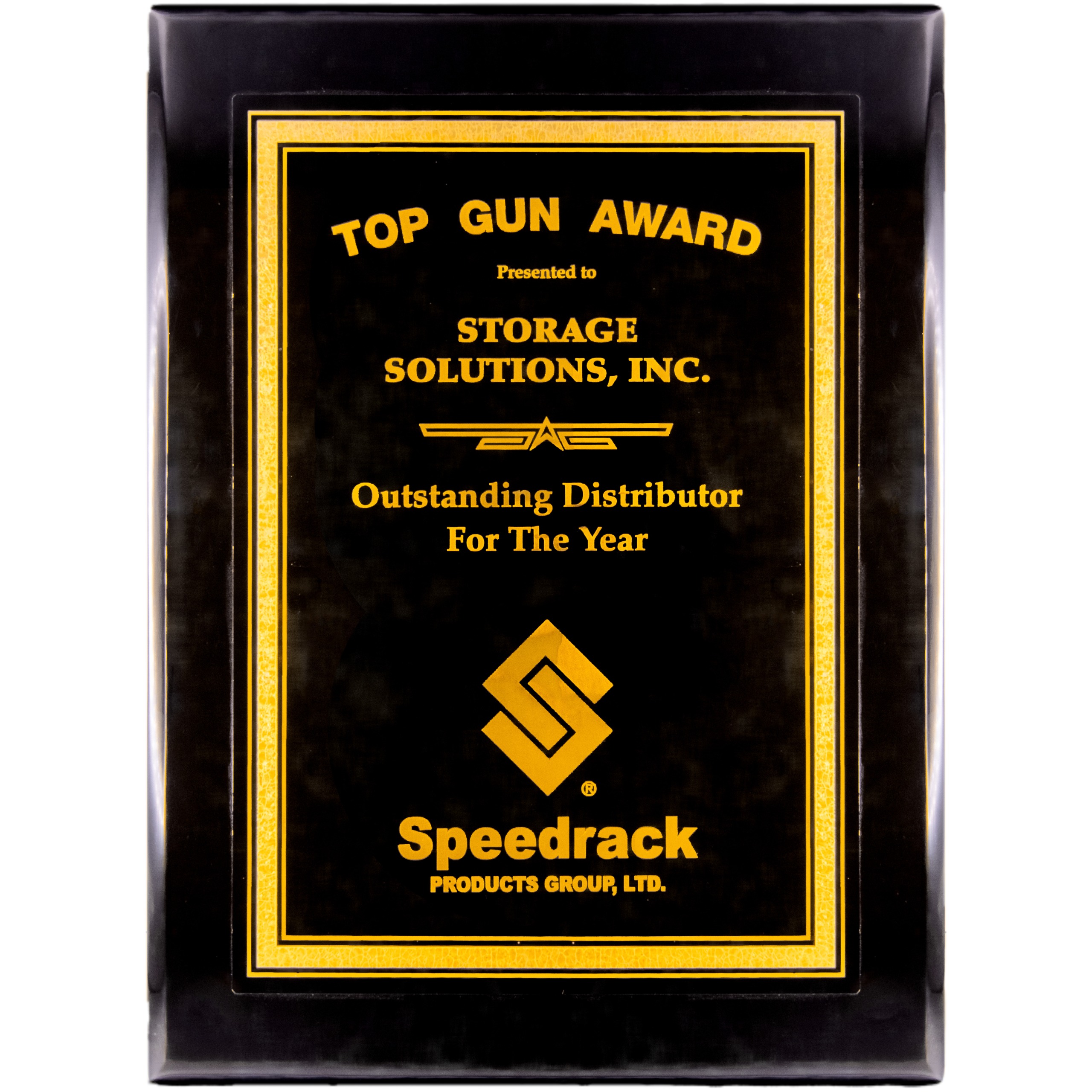 Speedrack Top Gun Distributor Award