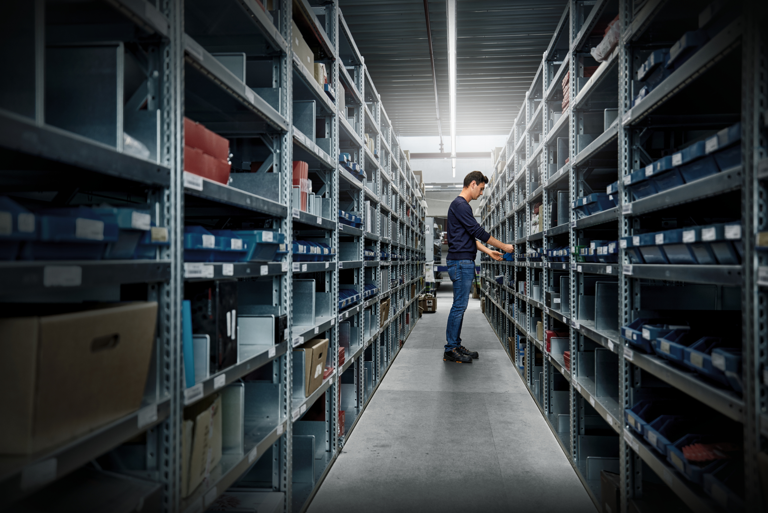 shelving, warehouse shelving, modular drawers, pick modules