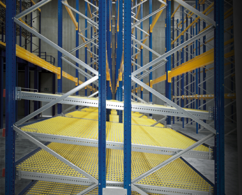 gravity racking, push back rack, carton flow