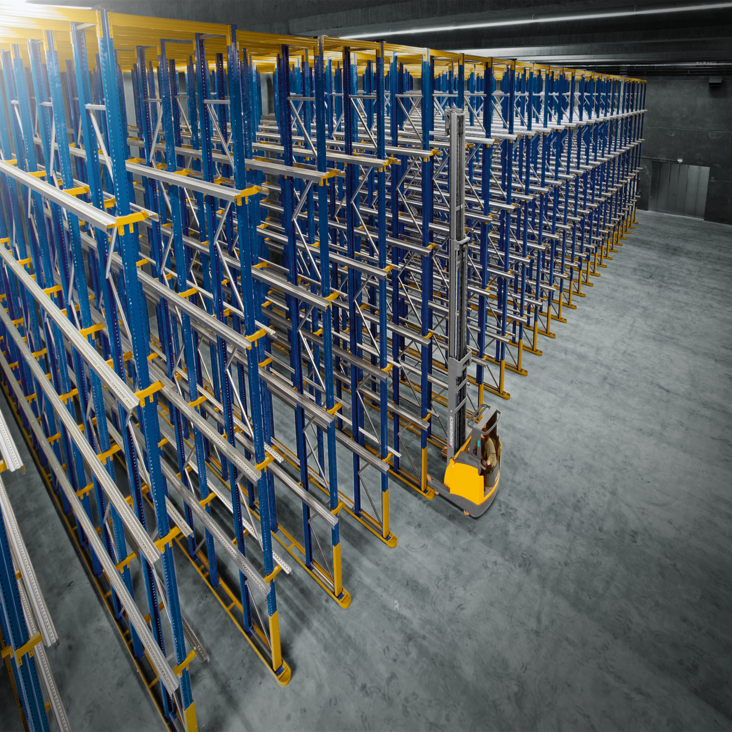 Drive-thru racking, Drive-in racking